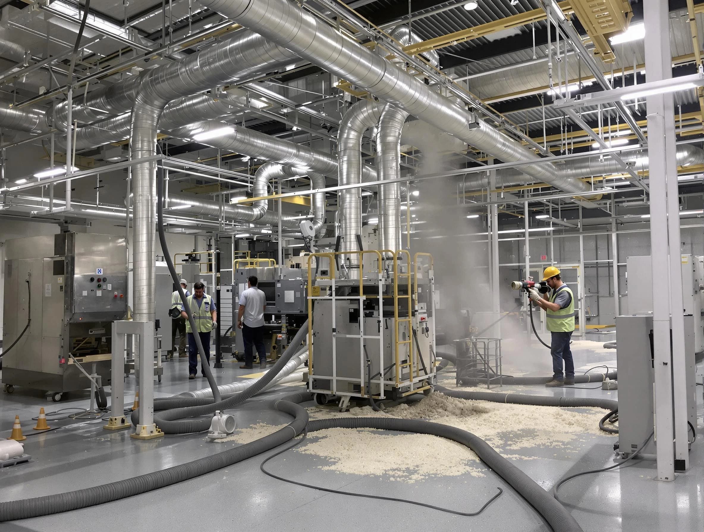 Heavy-duty industrial duct cleaning by Washington Air Duct Cleaning in Washington