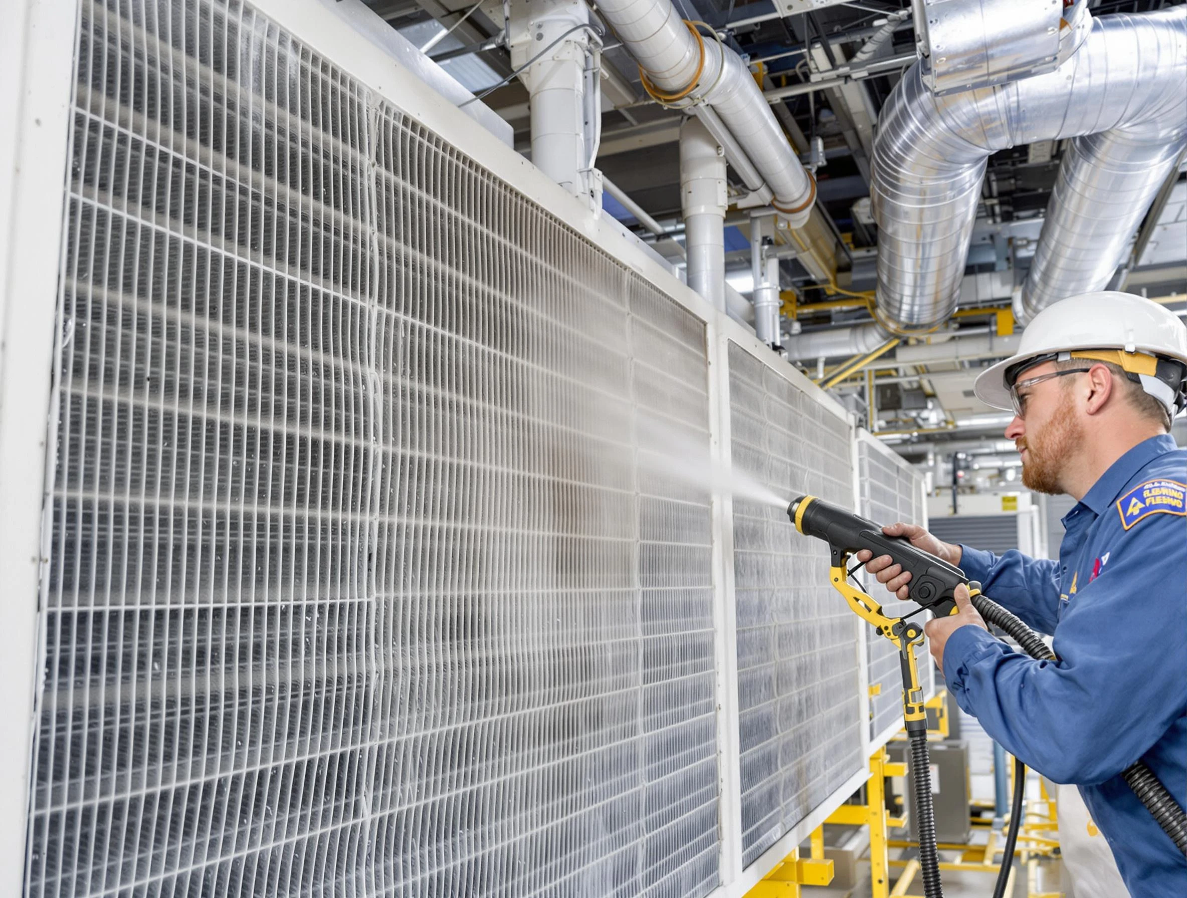 Professional commercial coil cleaning by Washington Air Duct Cleaning in Washington