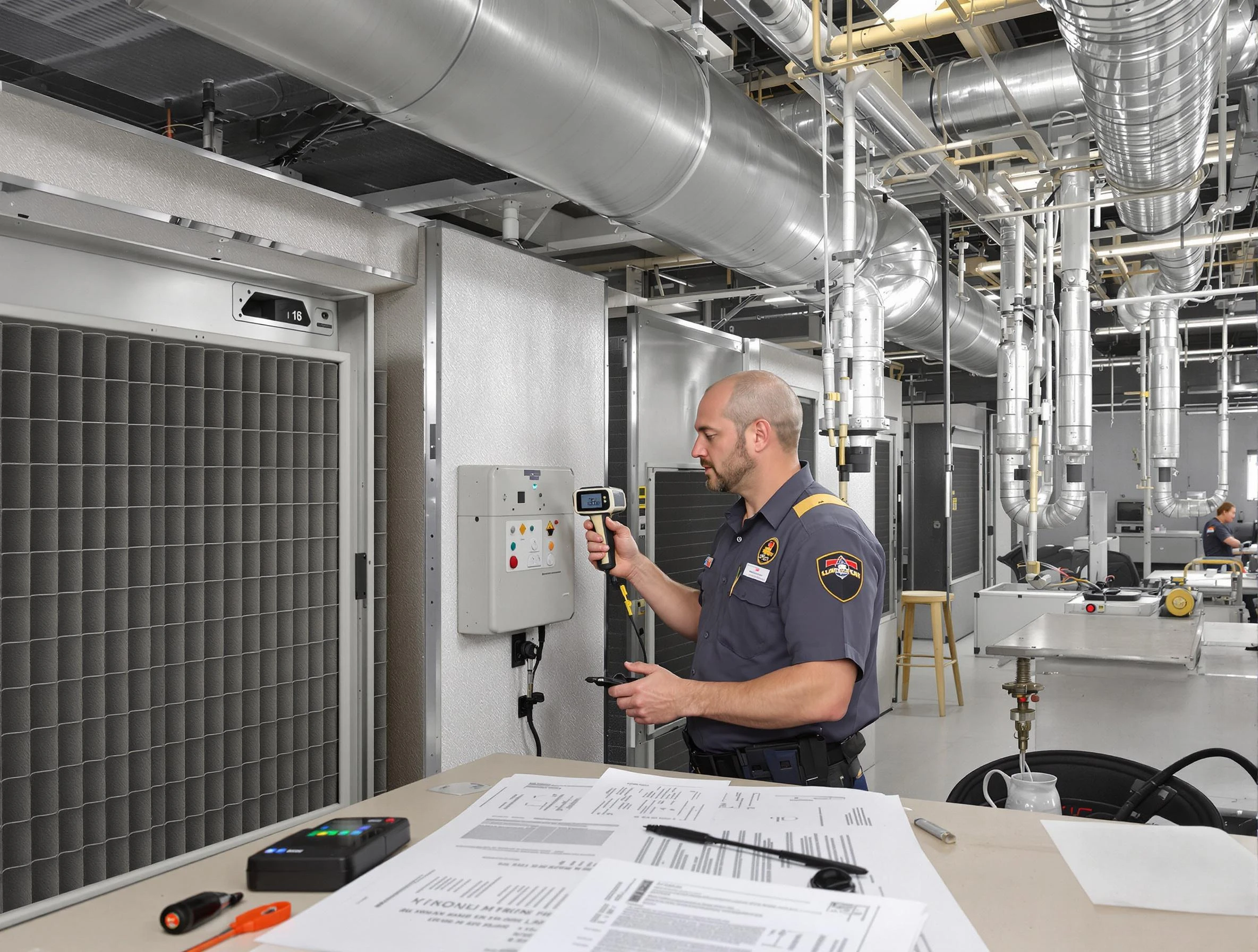 Professional filter system inspection by Washington Air Duct Cleaning in Washington